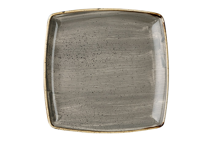 Churchill, Stonecast, Peppercorn Grey, Teller quadratisch 26,8 cm