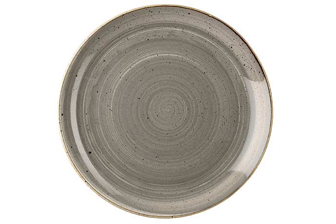 Churchill, Stonecast, Peppercorn Grey, Coupe Platte,  28,8 cm