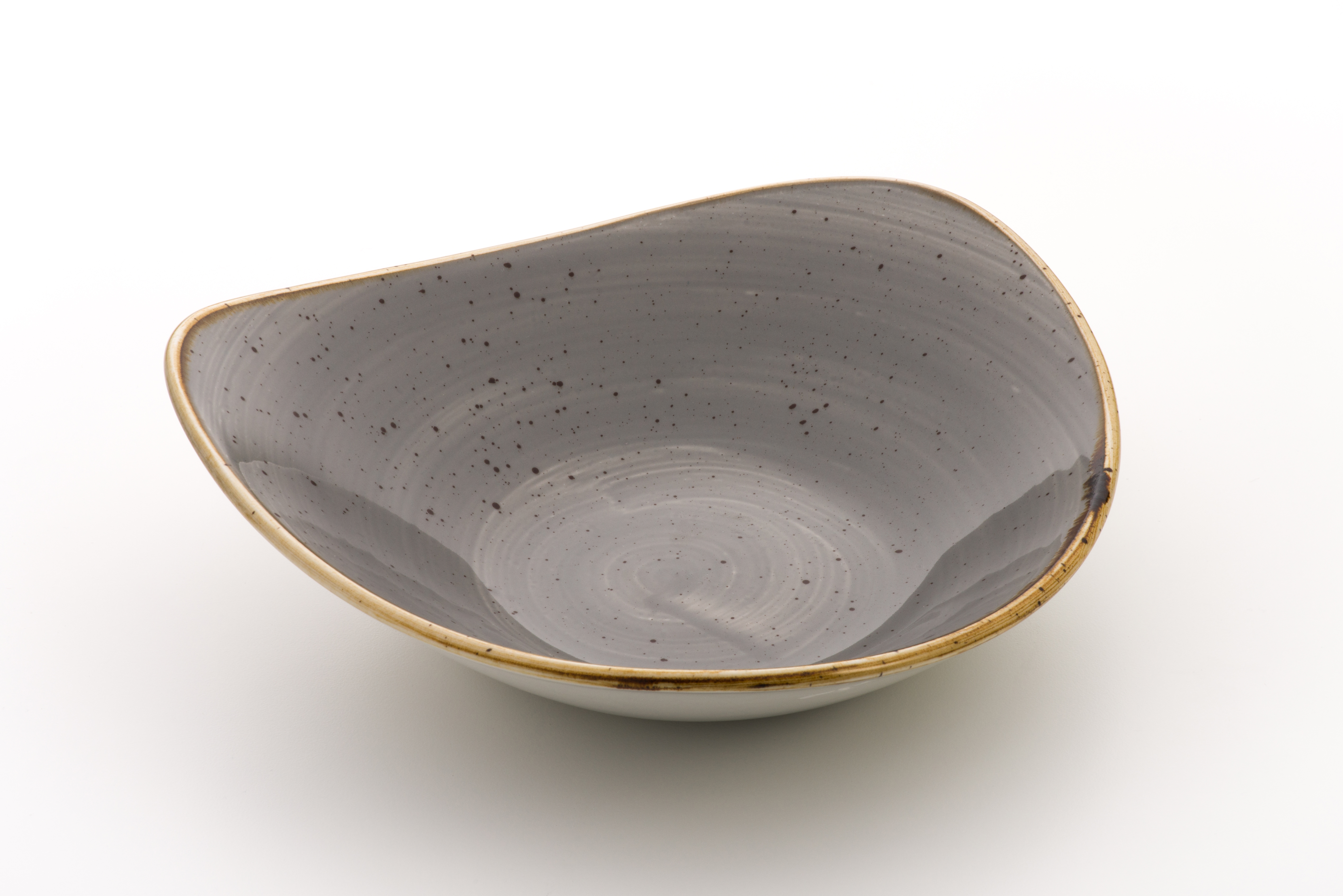 Churchill, Stonecast, Schale 3-eck, 23,5 cm, grau