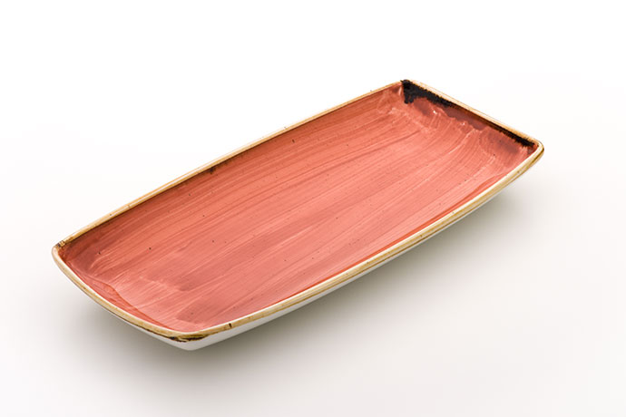 Churchill, Stonecast, Spiced Orange, Teller rechteckig, 29,5 x 15 cm 