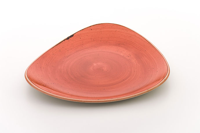 Churchill, Stonecast, Spiced Orange, Teller dreieckig, 22,9 cm