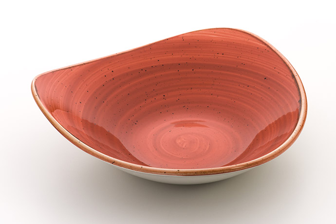 Churchill, Stonecast, Spiced Orange, Triangel Bowl, 23,5 cm, 60 cl