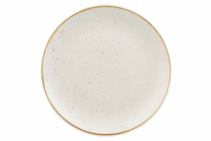 Churchill, Stonecast, Barley White, Teller flach, rund, 28,8 cm