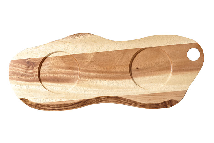 Churchill, Naturale Wood, Holzbord mit 2 Spiegel, 41 x 15 cm