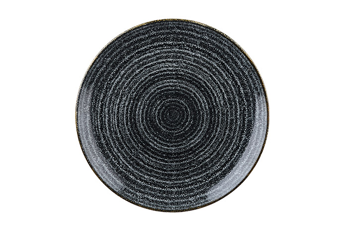 Churchill, Serie Studio Prints, Dekor Charcoal black, Coupe Plate 28,8 cm