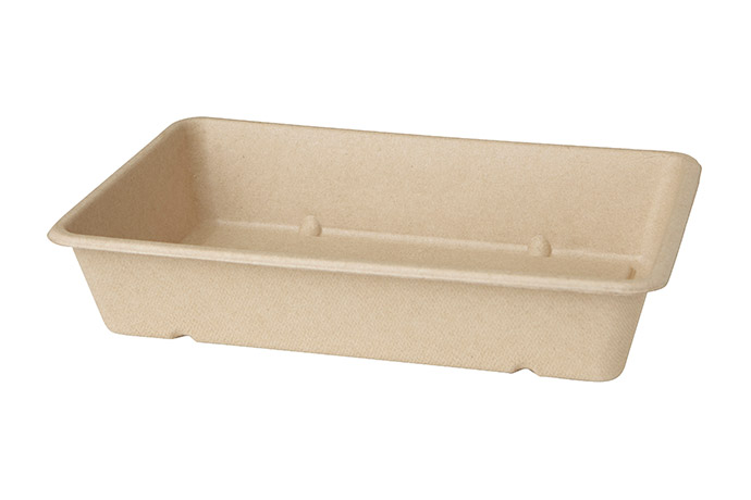 Duni, Bagasse-Box, quadratisch, braun