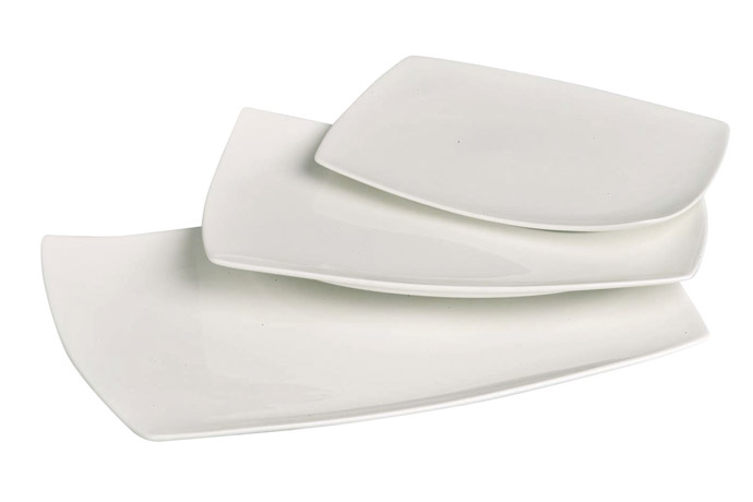 Horeka, Serie Spirit, Platte rechteckig, creme, 25 x 17 cm