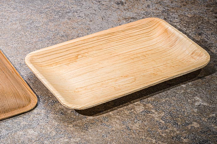 Kögler, Buffet-Teller Palmblatt, eckig