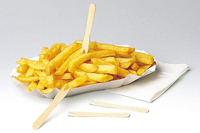 Holz Pommes Gabeln