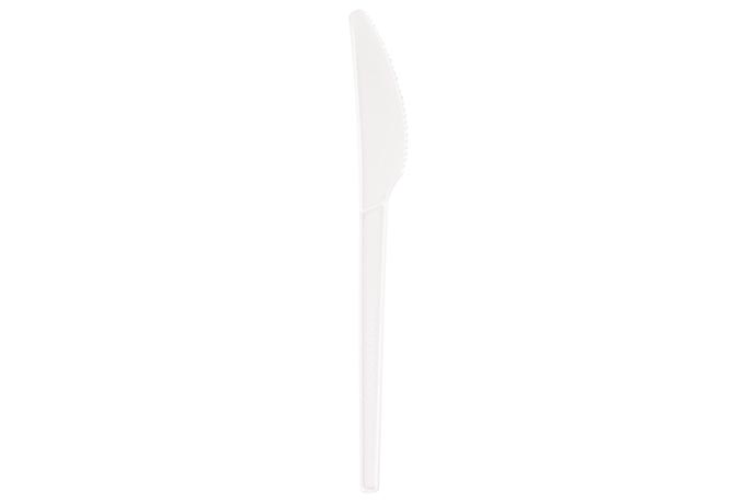 Messer, weiß, 16,5 cm, kompostierbar