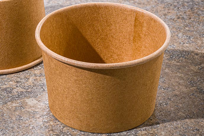 Eisbecher, braun, Kraftpapier mit Beschichtung, 100 ml