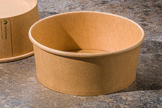 Salatschale, Kraftpapier braun, 680 ml, 150 x 60 mm