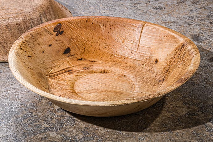 Palmblattschale, rund, 18 cm