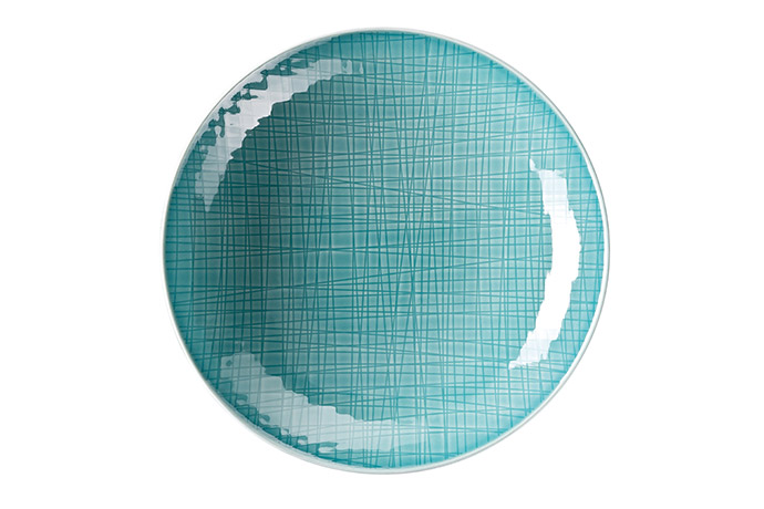 Rosenthal, Serie Mesh, Teller tief 25 cm, Dekor 405152 Aqua