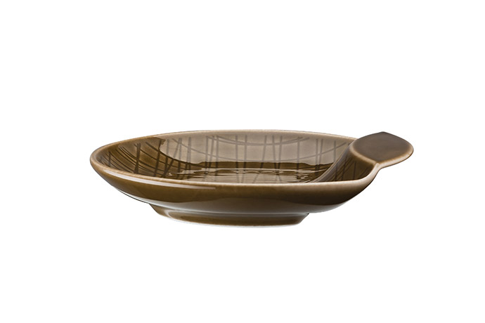 Rosenthal, Serie Mesh, Schale flach 12 cm, Dekor 405151 Walnut