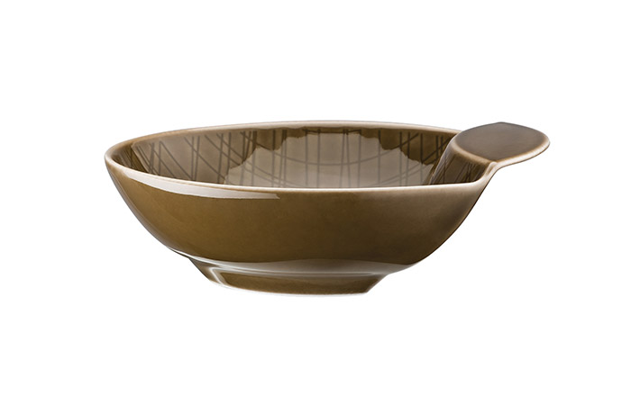 Rosenthal, Serie Mesh, Schale tief 14 cm, Dekor 405151 Walnut