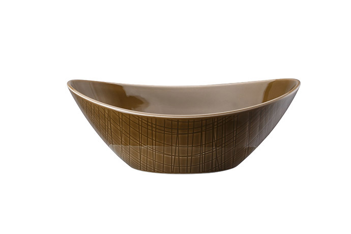 Rosenthal, Serie Mesh, Schale 20 x 15 cm oval , Dekor 405151 Walnut