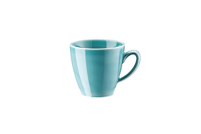Rosenthal, Serie Mesh, Kaffee -Obertasse, Dekor 405152 Colour Aqua