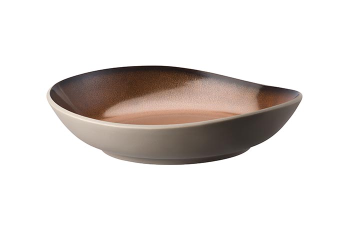 Rosenthal, Serie Junto, Teller tief 28 x 27 cm, Dekor 405252 Bronze