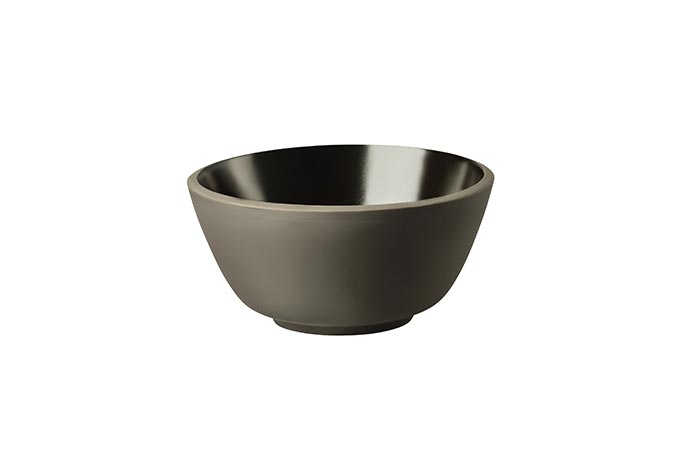 Rosenthal, Serie Junto, Schale 14cm, H 7cm, 0,52L, Dekor 405251 State Grey