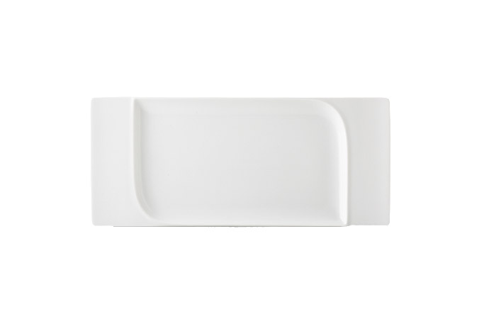 Schönwald, Serie Fine Dining, Platte rechteckig, Fahne, 45 x 20 cm