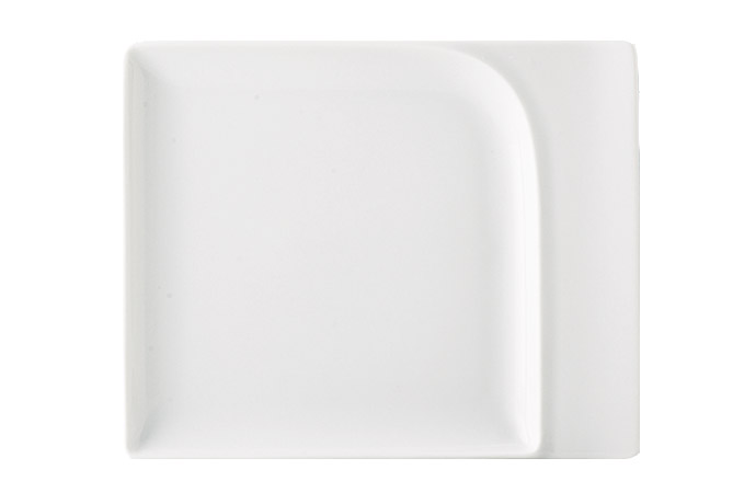 Schönwald, Serie Fine Dining, Platte quadratisch, Fahne, 20 x 16 cm