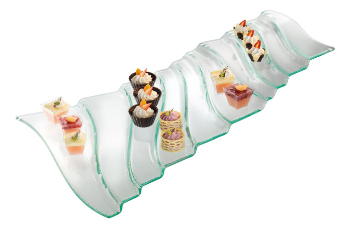 Sch&#246;nwald, Axum, Showtreppe Falls, 68 x 45 cm Glas, satiniert, 8 mm, stark 