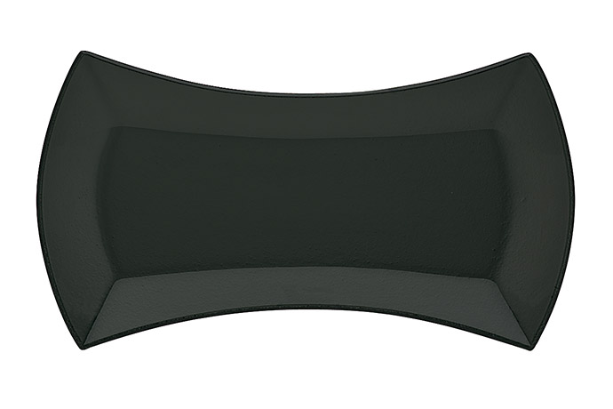 Schönwald, Serie Event, Glasplatte tailliert, schwarz, 44 x 24,5 cm