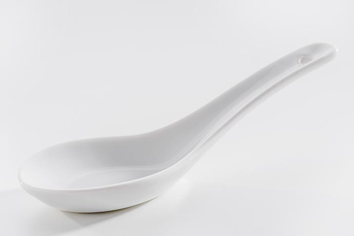 Schönwald, Serie Unlimited, Porzellanlöffel, undekoriert, 13 cm, weiß