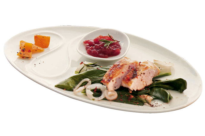 Schönwald, Serie WellCome, Mäanderteller oval, 32,7 x 20,1 cm, H 2,4 cm