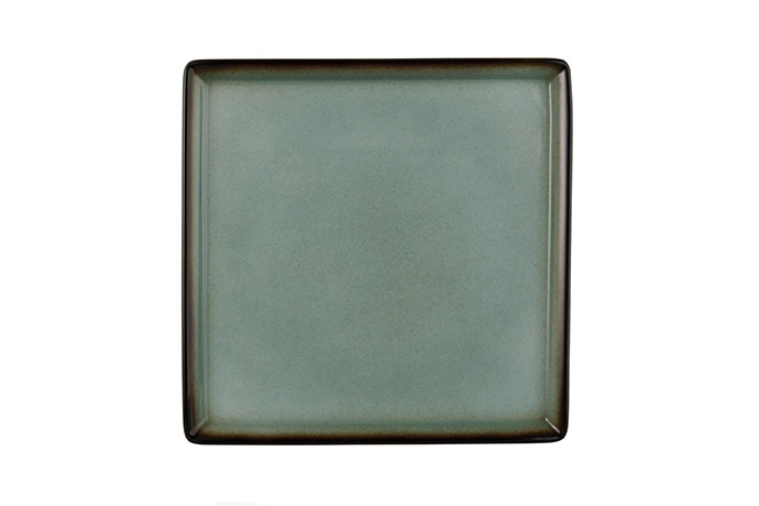 Seltmann, Fantastic, Buffet Gourmet, Platte 23 x 23, Dekor T&#252;rkis