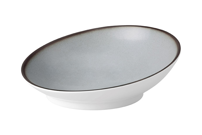 Seltmann, Fantastic, Buffet Gourmet, Schale 28 11 cm, Dekor grau