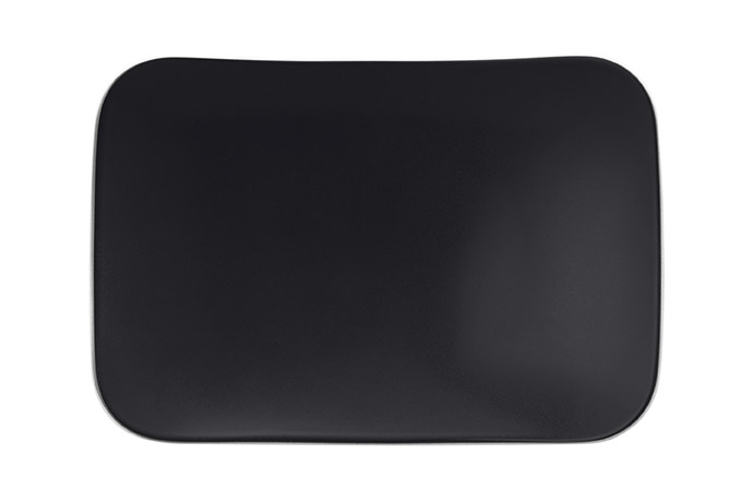 Seltmann, Serie Coup Fine Dining, Coupschale 25,5 x 18 cm, M 5386, Vollfond schwarz Dekor 57350    