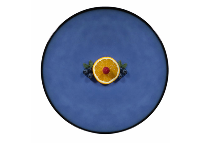 Seltmann, Fantastic, Fine Dining, Coupteller flach 26 cm, Dekor royalblau 57122