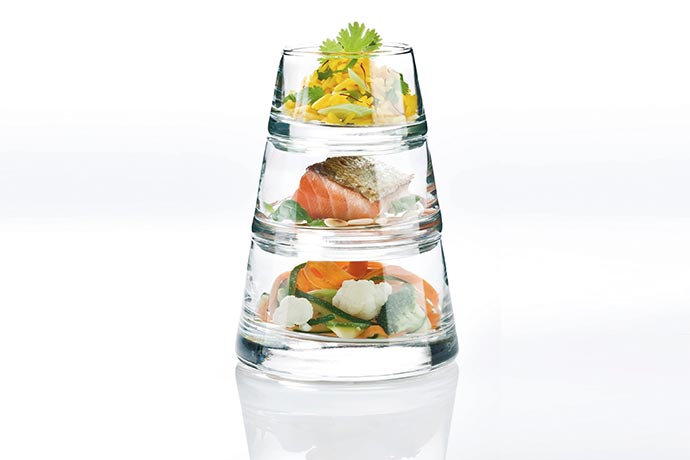 Table Roc, Arcoroc, Serie Vertigo, Pyramide 3 tlg. ( 1 x 37 cl, 1 x 22 cl, 1 x 12 cl)