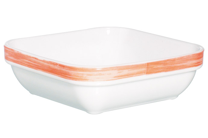 Table Roc, Arcoroc, Serie Brush orange, Salatschüssel, rund, stapelbar, 0,27 l, H 4,7 cm, Ø 12 cm