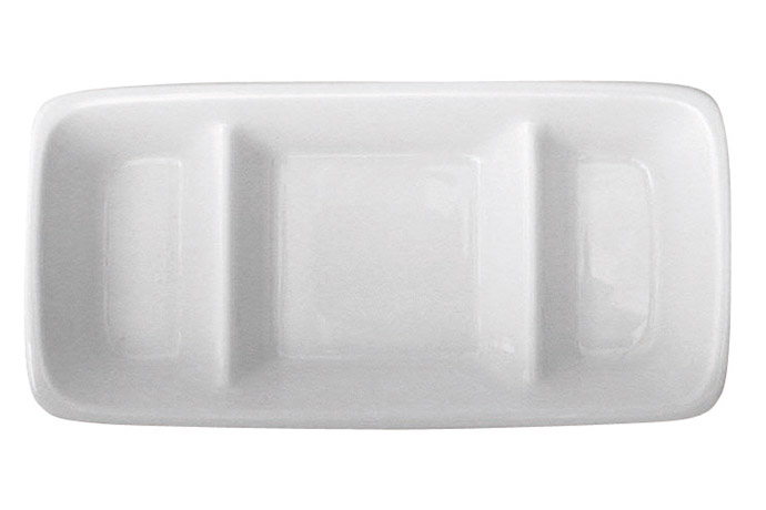 Triptis, Eschenbach, Serie Sistema, Schale 3 geteilt, 10 x 20 cm, H 3,7 cm