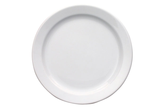 Base Elements, Teller flach, Fahne, 25,5 cm, wei&#223;