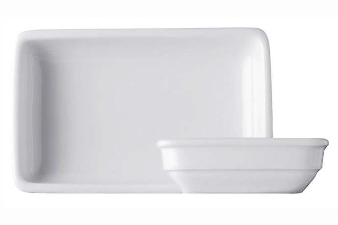 Base Elements, Schale rechteckig, 9 x 12 cm, H 3,4 cm