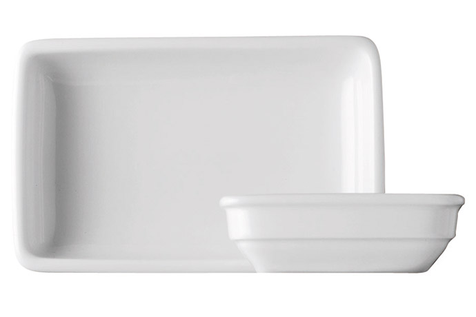 Base Elements, Schale rechteckig, 12 x 18 cm, H 3,4 cm