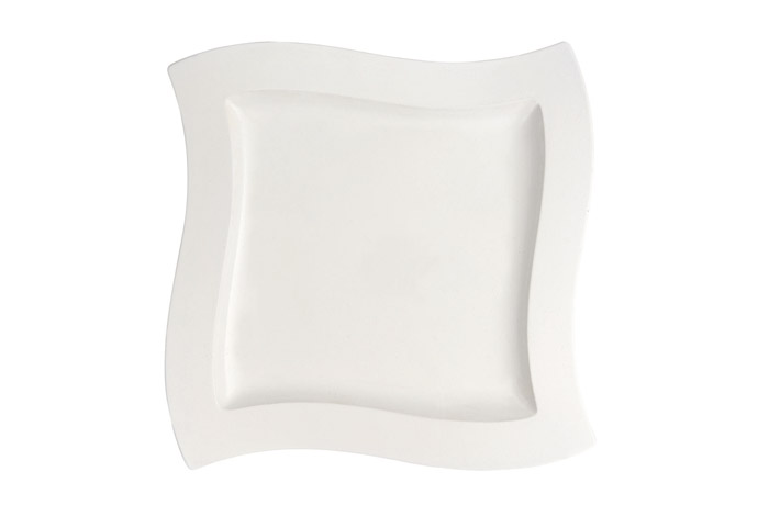 Villeroy & Boch, Serie New Wave, Teller flach, quadratisch, 27 x 27 cm
