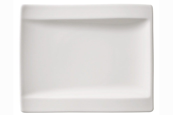 Villeroy &amp; Boch, Serie New Wave, Teller flach, rechteckig, 18 x 15 cm  