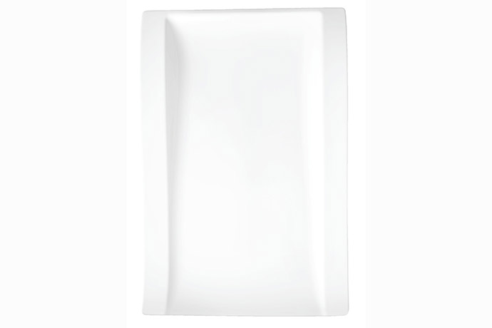 Villeroy & Boch, Serie New Wave, Gourmetteller, flach, rechteckig, 37 x 25 cm