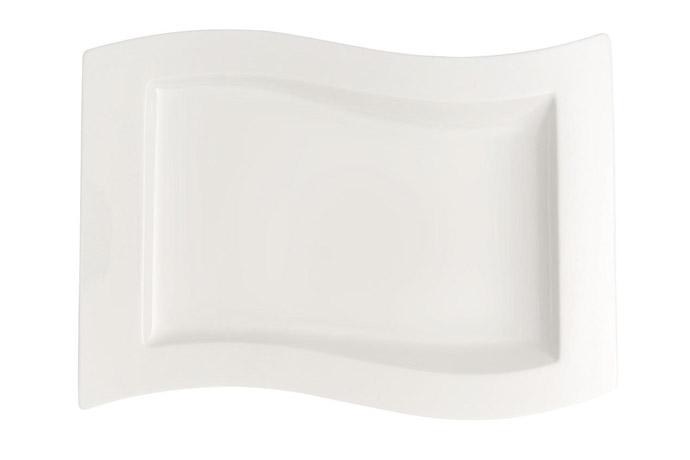 Villeroy & Boch, Serie New Wave, Teller, flach, rechteckig, 33 x 24 cm