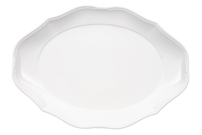 Villeroy &amp; Boch, Serie La Scala, Platte oval, wei&#223;, 36 x 26 cm